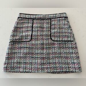 LOFT multicolor tweed skirt.